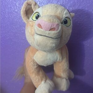Disney Plush Lion Toy - Cream and Pink